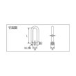 画像2: TRUSCO ロングシャックル ステンレス製 D寸法5mm TLNS-5 [380-4038] (2)