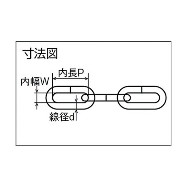 画像2: TRUSCO ユニクロカットチェーン 4.0mmX5m TIC-405 [384-0093] (2)