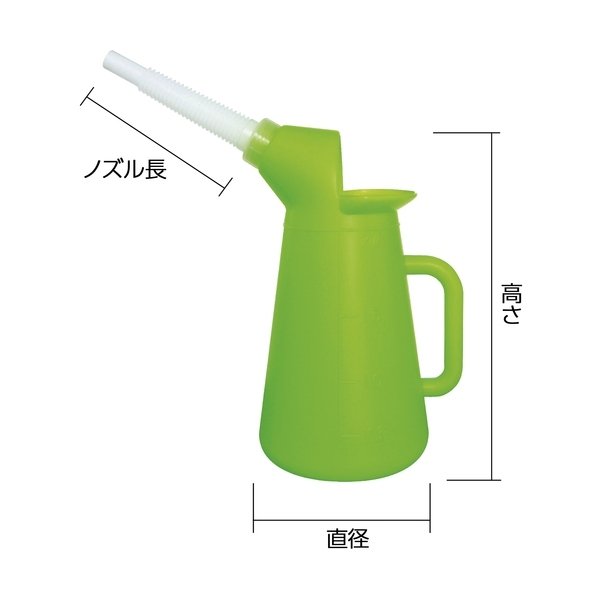 画像2: TRUSCO カラフルジョッキ 2リットル 緑 TOJ-2GN [400-9827] [売切廃番] (2)