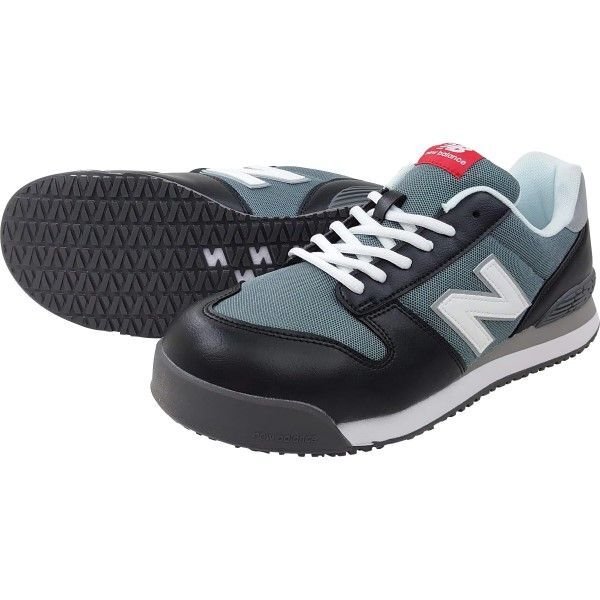 画像1: 【サイズ:24.5〜28.0】ニューバランス JSAA認定品(プロテクティブスニーカー)  PL-281 人口革製プロスニーカー Portlamd セーフティーブーツ セーフティーシューズ 作業靴 衝撃吸収 樹脂先芯 耐油ラバーソール 再帰反射素材 New Balance【送料無料】 (1)