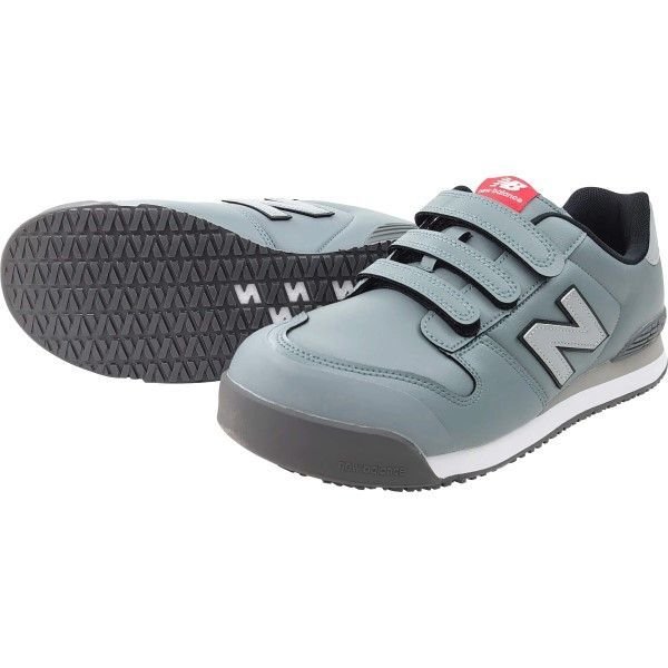 画像1: 【サイズ:24.5〜28.0】ニューバランス JSAA認定品(プロテクティブスニーカー)  NY-618 人口革製プロスニーカー NewYork セーフティーブーツ セーフティーシューズ 作業靴 衝撃吸収 樹脂先芯 耐油ラバーソール 再帰反射素材 New Balance【送料無料】 (1)