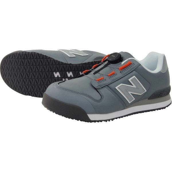 画像1: 【サイズ:24.5〜28.0】ニューバランス JSAA認定品(プロテクティブスニーカー)  BS-118 BOA 人口革製プロスニーカー Boston セーフティーブーツ セーフティーシューズ 作業靴 衝撃吸収 樹脂先芯 耐油ラバーソール 再帰反射素材 New Balance【送料無料】 (1)