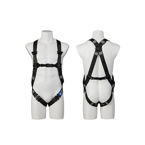 画像1: 【フルハーネス本体のみ】墜落制止用器具 ST#522KA-N Dブラック 安全帯 現場 倉庫 作業用 工事用 プロ仕様 タニザワ (1)