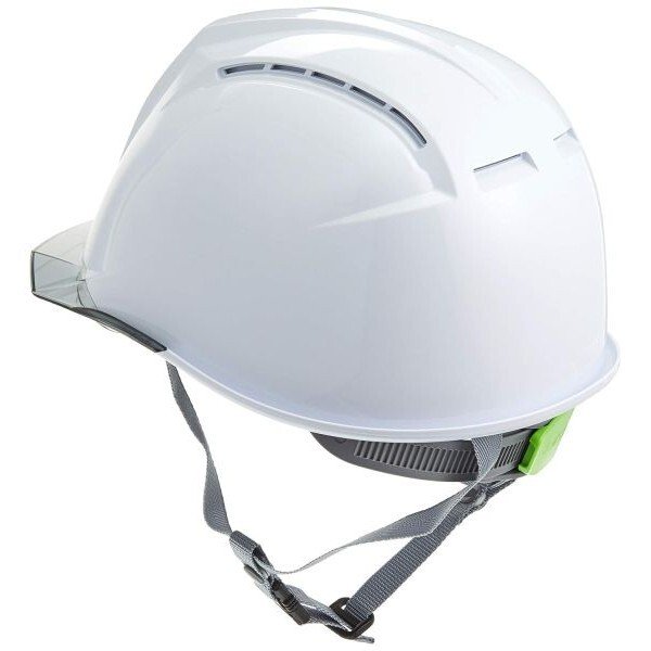 画像3: 【シールド付】ヘルメット AA11EVO-CSW 安全帽 現場 倉庫 作業用 工事用 プロ仕様 DIC【本体:ホワイト・バイザー:スモーク 】 (3)