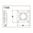 画像2: TRUSCO 結束バンド固定具 (粘着シート付)幅4.6 2連結 (100個入) THC-101-S2 [414-9815] (2)