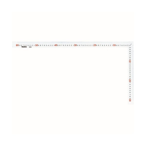 画像2: TRUSCO シルバー曲尺中金サイズ60cm×30cm TK-606CN [415-0864] (2)