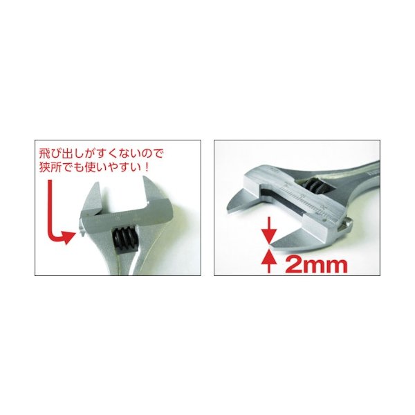 TRUSCO 薄口モンキーレンチ(口開24mm) TMRU-24 [415-9110