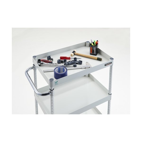 画像5: TRUSCO ツールワゴン フェニックスワゴン 省音 900X600XH1200 4段 ヤンググリーン PEW-1294-YG [488-2075] (5)