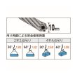 画像2: TRUSCO TWD-10S1 玉掛ケワイヤーロープ 段落シ 10mmX1m [489-1538] (2)