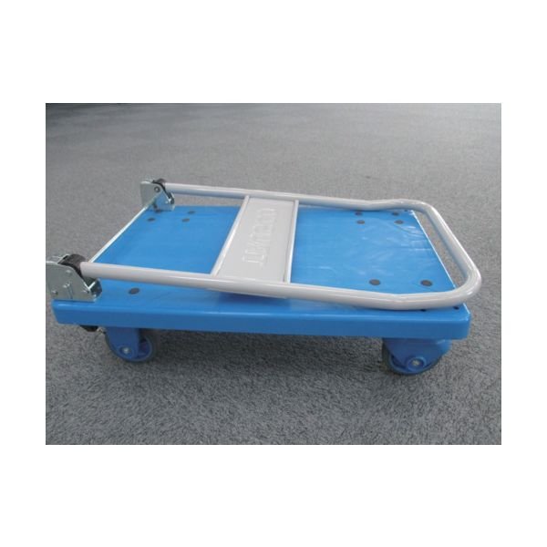 画像4: TRUSCO TP-X801S 樹脂台車 グランカート サイレント 折リタタミ 800X535 ストッパー付  [489-3689] (4)