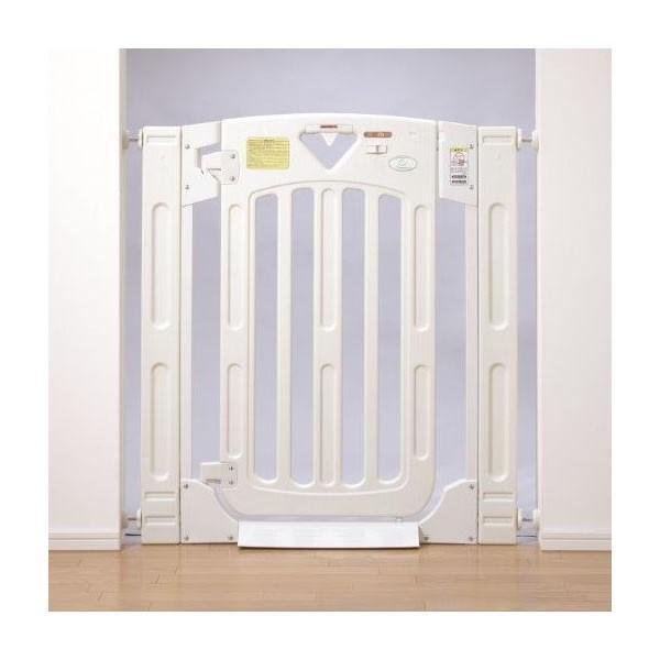 画像3: スマートゲイト２（スマートゲート２） ミルキー 柵 脱走防止 侵入防止 ペットフェンス  ペットゲート 日本育児 (3)