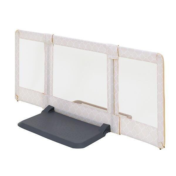 画像2: 【Mサイズ/自立型】おくだけとおせんぼ フェンス 柵 脱走防止 侵入防止 モロッカンベージュ 日本育児 (2)