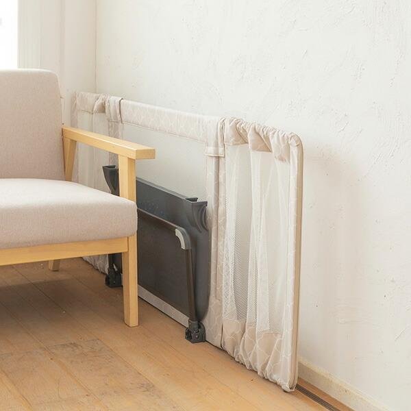 画像5: 【Lサイズ/自立型】おくだけとおせんぼ フェンス 柵 脱走防止 侵入防止 モロッカンベージュ 日本育児 (5)