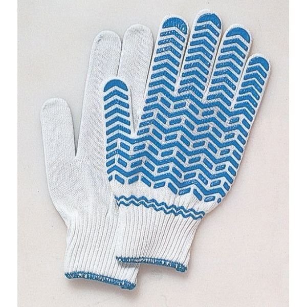 画像2: おたふく手袋 ゴムスター（男性用） 天然ゴム　スベリ止付 軽作業手袋 12双セット 307 (2)