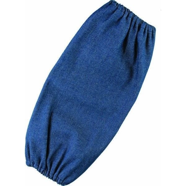 画像2: おたふく手袋 腕カバー両ゴム デニム 5双セット 衣料　保護具 N-878 (2)