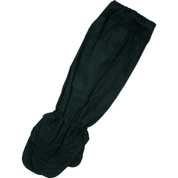 画像2: おたふく手袋 腕カバー手甲付 黒 5双セット 衣料　保護具 N-890 (2)