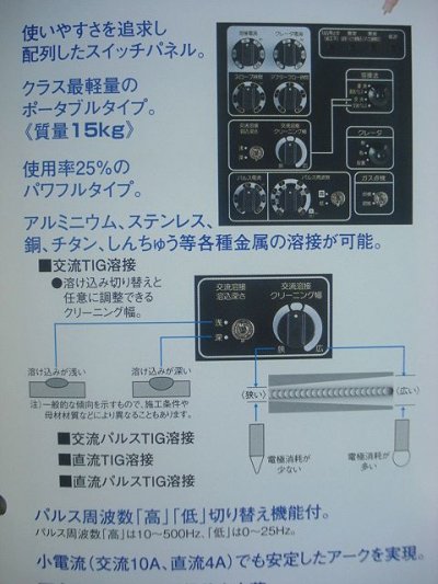 画像1: Panasonic インバータ制御交流/直流両用TIG溶接機 YE-200BR1T00 セット品