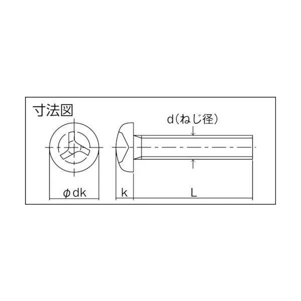 画像2: TRUSCO B112-0510 トライウイングナベ頭小ねじ ステンレス M5×10 13本入 [765-1376] (2)