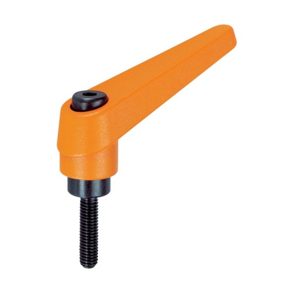 画像1: TRUSCO TCMR12-50 クランプレバー オレンジ オネジ M12 ねじ長50 [798-3000] (1)