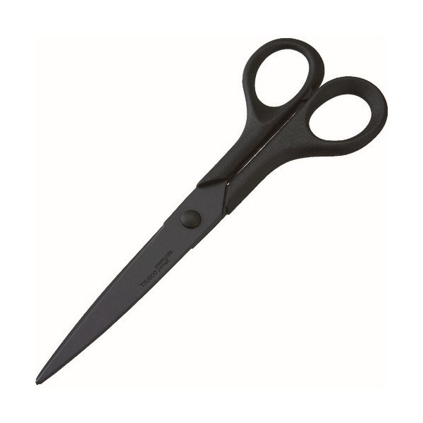 画像2: TRUSCO ステンレスハサミ 粘着テープ用フッ素コート 175mm S-175F [831-5322] (2)