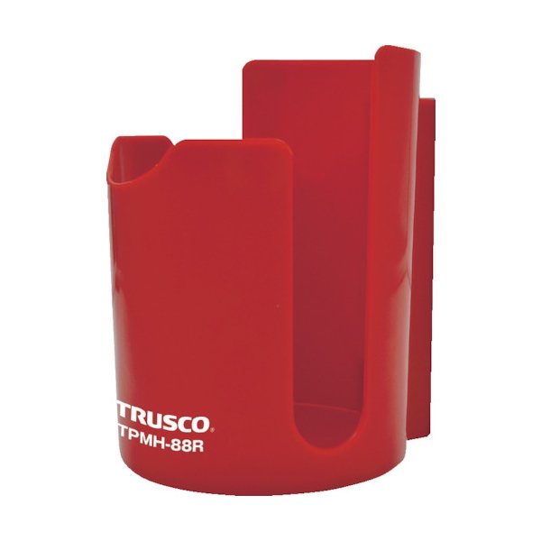 画像1: TRUSCO 樹脂マグネット缶ホルダー 赤 80mm TPMH-88R [856-6666] (1)