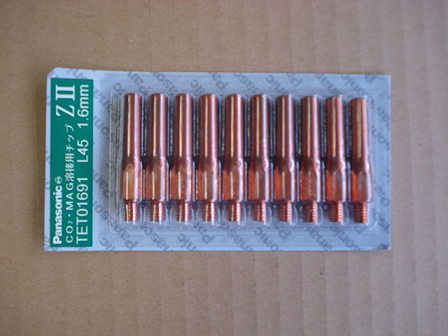 ＣＯ２トーチ500A用 部品　チップ・ノズル他　掲載しました。