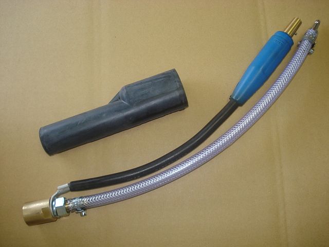 ゴムカバー付空冷200A用P/Cアダプタ・ストレート延長セットお買い上げ有難うございました 