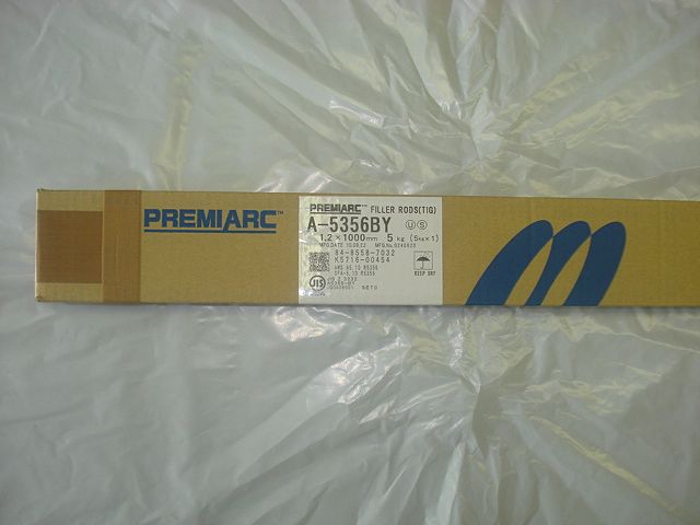 アルミＴＩＧ溶接棒A５３５６-BY 1.2-5kgお買上げ有難うございました