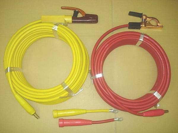 カラー溶接ケーブルセット[黄色ホルダー30M 赤色アース 30M]お買い上げ有難うございました 