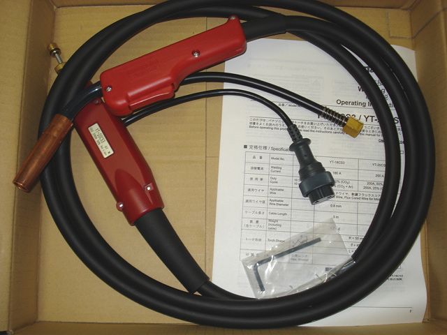 Ｐａｎａｓｏｎｉｃ CO2/MAG用溶接トーチ 200A[YT-20CS4]  お買い上げありがとうございました