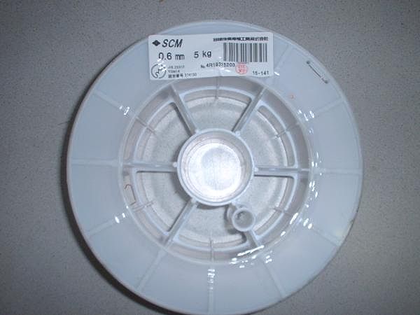 鉄用半自動溶接ワイヤ　[YM-SCM 0.6mm-5kg] お買い上げ有難うございました