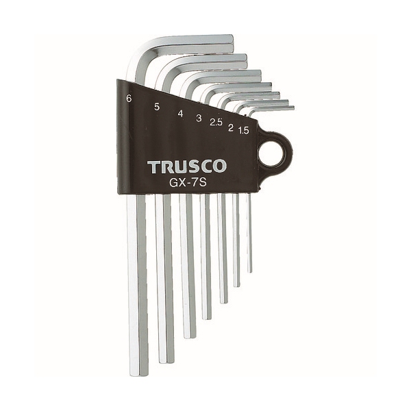 TRUSCO(トラスコ) 六角棒レンチセット ロングタイプ 7本組 TRRL-7S