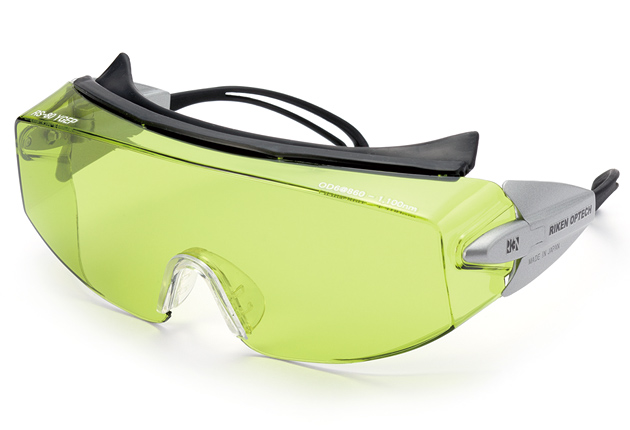 レーザー用一眼型保護眼鏡 （ＹＡＧ・ファイバー用）メガネ併用可 RS-80YG-EP 理研オプテック 溶接用品プロショップ サンテック