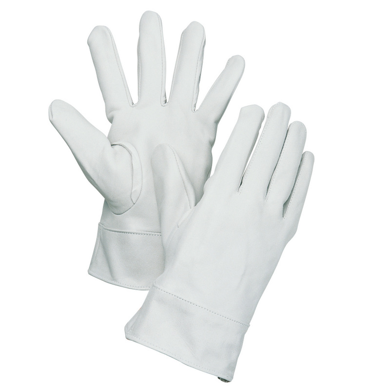 牛皮製クレスト手袋 白袖付 150W (#51888) 大中産業 溶接用品プロショップ サンテック
