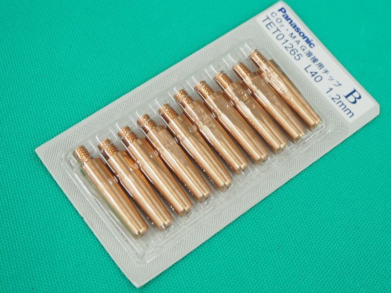 Panasonic純正CO2/MAG用Bチップ(高耐熱用)1.2mm-40L TET01265 - 溶接