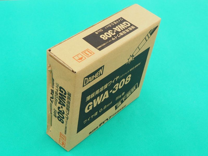 ダイヘン・ステンレス用溶接ソリッドワイヤ（フラックスなし) GWA-308 0.8mm-5kg