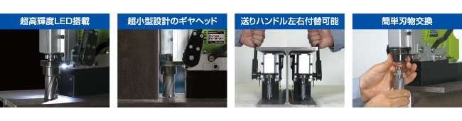 育良精機 ライトボーラーISK-LB30Li コードレスタイプ ハイスカッター(11.5mm)・ノス型ドリル(9mm)・センターピン・アダプタ付  溶接用品プロショップ サンテック