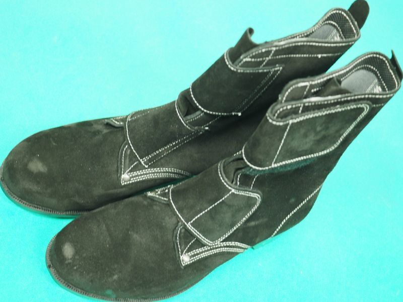 サイズ:24.0〜27.0】JIS T8101(安全靴)溶接靴 耐熱用 長編上靴マジック式 T-5 ベロアブラック 鋼製先芯 ドンケル -  溶接用品プロショップ サンテック