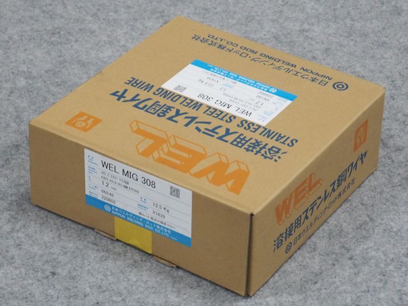 ステンレス鋼MIG溶接用ワイヤWEL MIG 308 1.2mm-12.5 日本ウェルディング・ロッド - 溶接用品プロショップ サンテック