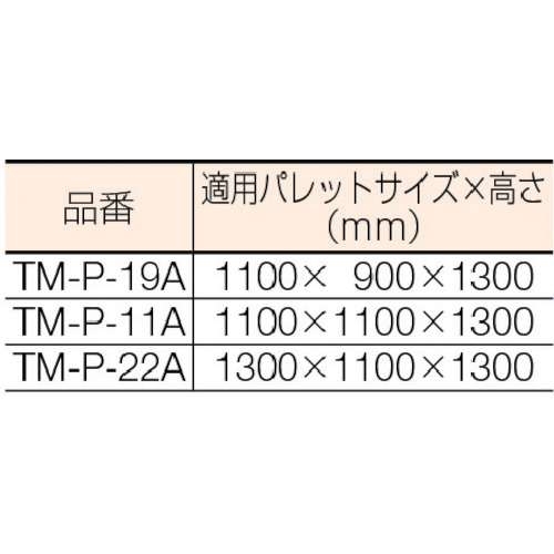 TRUSCO 透明パレットカバー 1100X1100X1300用 厚み0.03 TM-P-11A [342-9792] - 溶接用品プロ