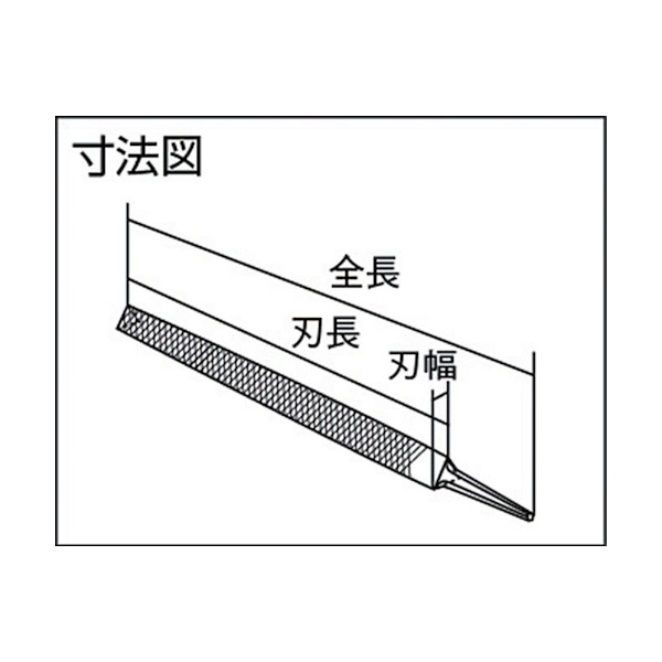 TRUSCO 鉄工用ヤスリ 三角 荒目 刃長250 TSA250-01 [258-2813] - 溶接