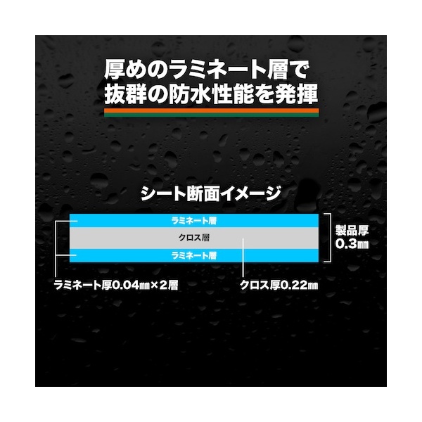 TRUSCO 防炎シートα軽量 幅5.4mX長さ5.4m GBS-5454A [437-7460]